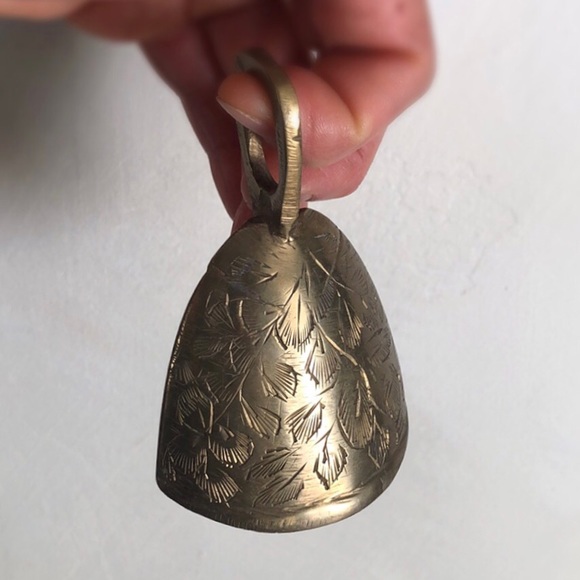 Vintage | Engraved Solid Brass Bell